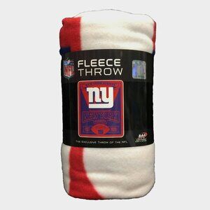 New York Giants Fleece Blanket Throw 60x50 NFL Soft Marque Style Series NWT